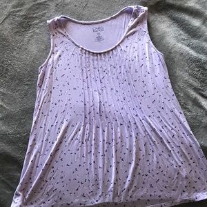 Croft and barrow lilac sleeveless top